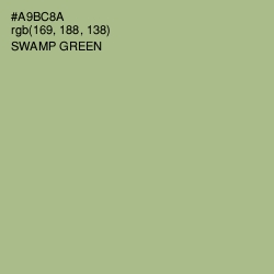 #A9BC8A - Swamp Green Color Image